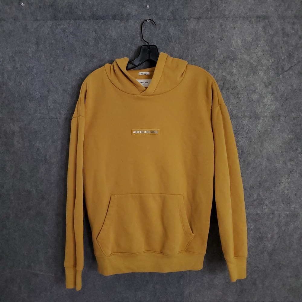 Abercrombie and Fitch Soft Collection Orange Hoodie Womens Small Cotton Relaxed